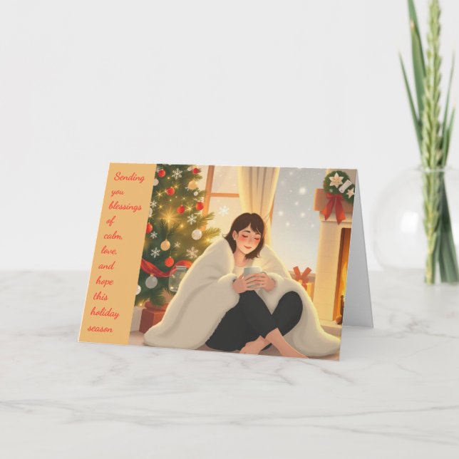 Tarjeta Festiva Navidades tranquilos (Anverso)