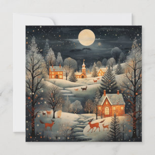 Tarjeta Festiva Navidades tranquilos y acogedores