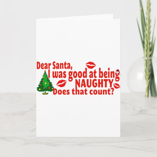 Tarjeta Festiva Navidades traviesos (Anverso)
