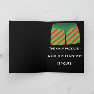 Tarjeta Festiva Navidades traviesos, Navidades gay divertidos