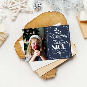 Tarjeta Festiva Navidades traviesos pero bonitos foto amigable