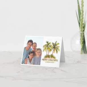 Tarjeta Festiva Navidades tropicales