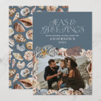 Navidades tropicales cálidos saludos de mar foto a