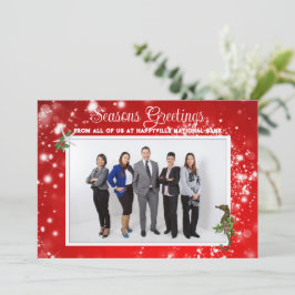 Tarjeta Festiva Navidades tropicales corporativos Foto de negocios