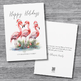 Tarjeta Festiva Navidades tropicales felices