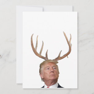 Tarjeta Festiva Navidades Trump: Sr. Presidente venado