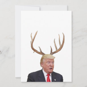 Tarjeta Festiva Navidades Trump: Sr. Presidente venado