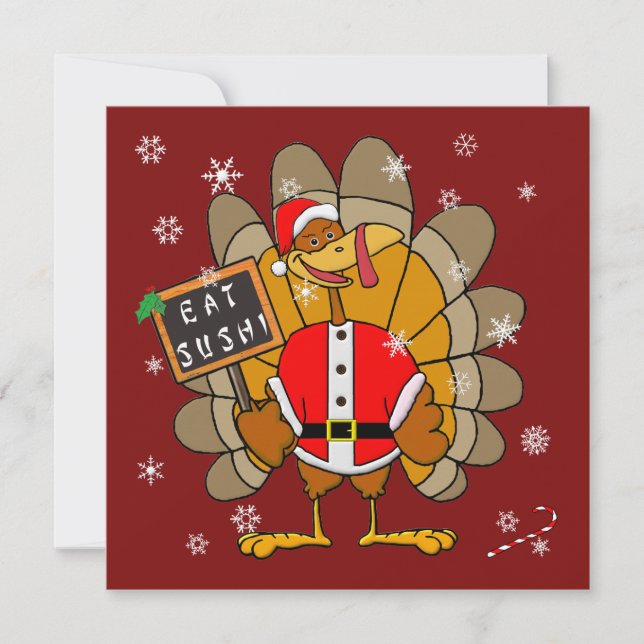 Tarjeta Festiva Navidades Turquía (Anverso)