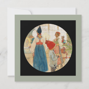 Tarjeta Festiva Navidades una vez más Julaftonen