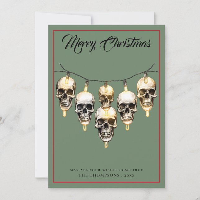 Tarjeta Festiva Navidades únicos de las Luces Góticas (Anverso)