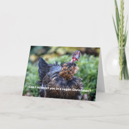 Tarjeta Festiva Navidades veganos