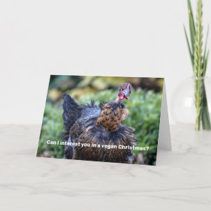 Tarjeta Festiva Navidades veganos