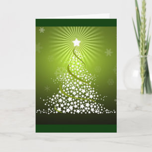 Tarjeta Festiva Navidades verdes