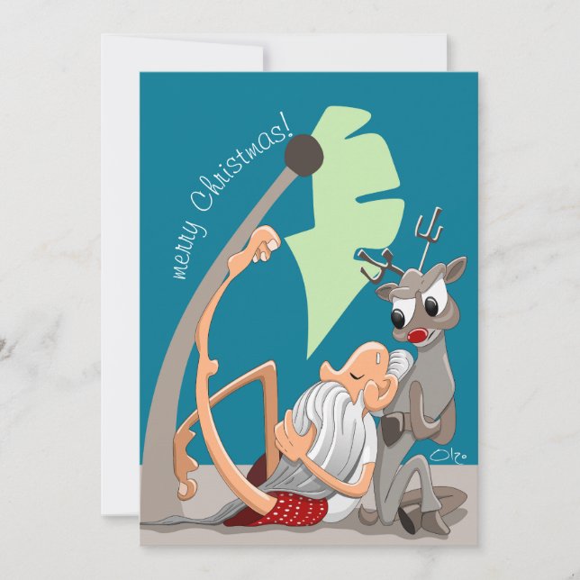 Tarjeta Festiva Navidades Vibes (Anverso)