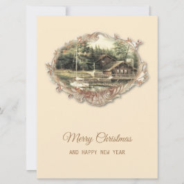 Tarjeta Festiva Navidades vintage