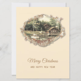 Tarjeta Festiva Navidades vintage