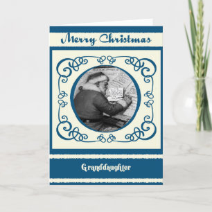 Tarjeta Festiva Navidades Vintage de Santa Abuela
