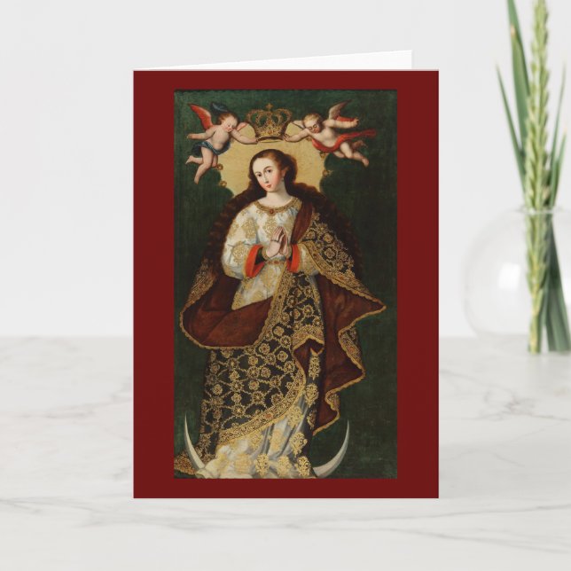 TARJETA FESTIVA NAVIDADES VIRGIN (Anverso)