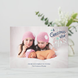 Tarjeta Festiva Navidades Wish