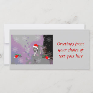 Tarjeta Festiva Navidades Wolf