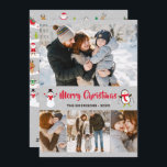 Tarjeta Festiva Navidades Wonderland Snowman Penguin 4 Foto<br><div class="desc">Tarjeta navideña de fotos para navidades Wonderland Snowman Penguin 4</div>