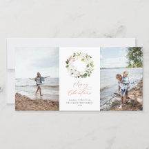 Navidades Wreath de la vegetación floral blanca