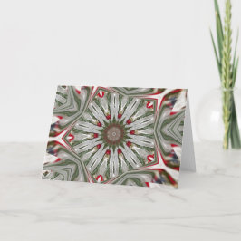 Tarjeta Festiva Navidades Wreath Kaleidoscope