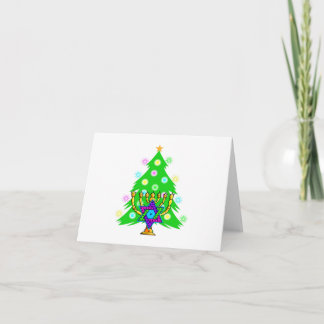 Tarjeta Festiva Navidades y Hanukkah juntos