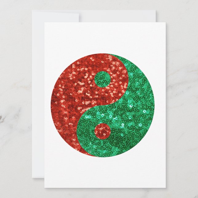Tarjeta Festiva navidades yin yang (Anverso)