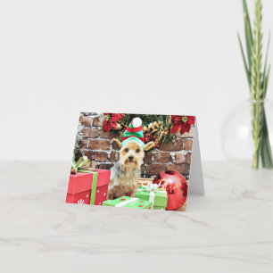 Tarjeta Festiva Navidades - Yorkie - Vinnie #32