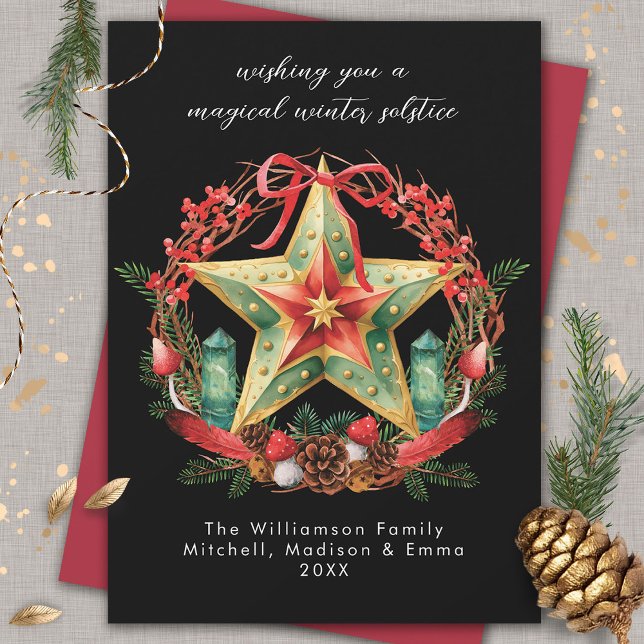 Tarjeta Festiva Navidades Yule de la Estrella de la Guerra del Sol (Subido por el creador)