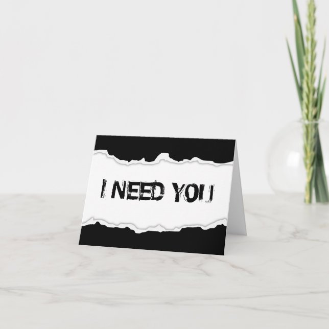 Tarjeta Festiva necesito que la página se rompa (Anverso)