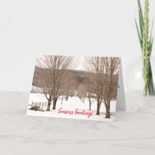 Tarjeta Festiva Negocio de Apreciación del Cliente de Vermont