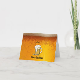 Tarjeta Festiva Negocio de bar de cerveza logotipo vintage tienda