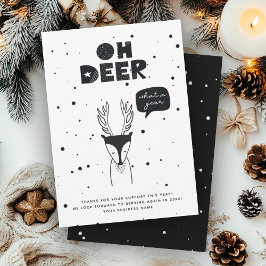 Tarjeta Festiva NEGOCIO moderno Año Nuevo divertido Escandinavo mo