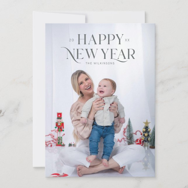 Tarjeta Festiva Negrita festiva de página completa  (Anverso)