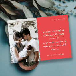 Tarjeta Festiva Negrita Festividad Rojo Mínimo 1 Navidades de óxid