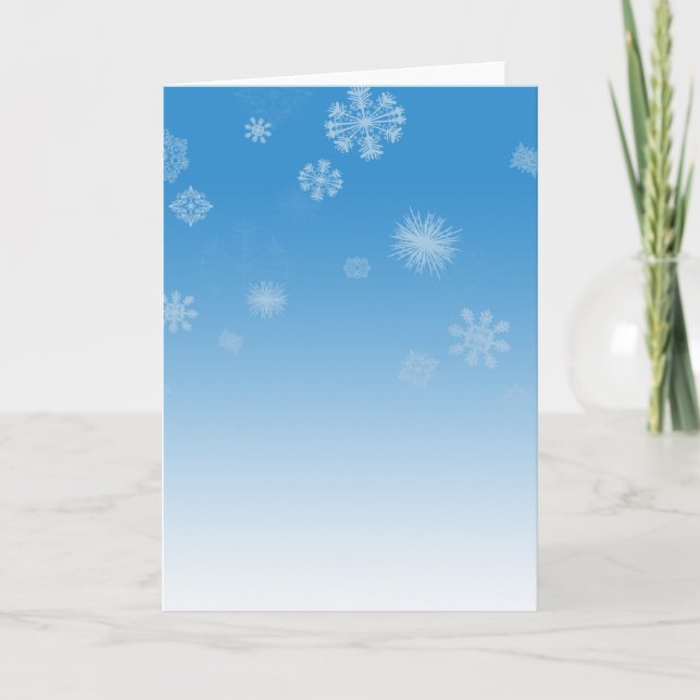Tarjeta Festiva Nevada (Anverso)