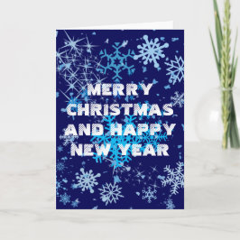 Tarjeta Festiva Nevada nocturna de los navidades