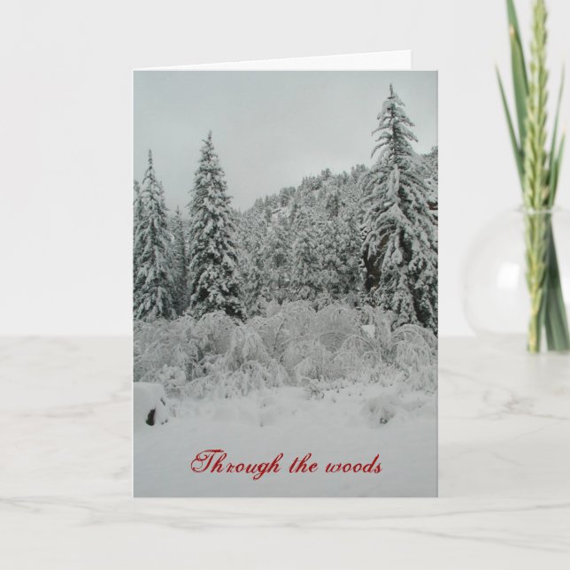 Tarjeta Festiva nevado (Anverso)
