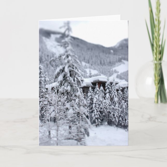 Tarjeta Festiva Nevado adentro (Anverso)