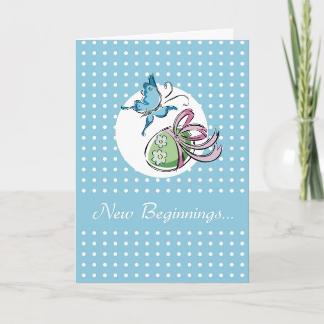 Tarjeta Festiva New Beginnings Easter Card (Anverso)