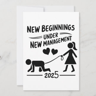 Tarjeta Festiva New Beginnings Under New Managment 2025