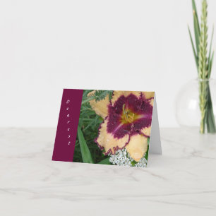 Tarjeta Festiva New Day Gardens Valentine - Más que Daylilies