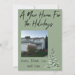 Tarjeta Festiva New Home For the Holidays Card