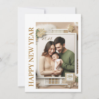Tarjeta Festiva New Year Celebration Card | Couple Wishes Card