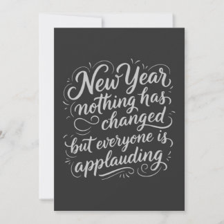 Tarjeta Festiva New Year Eve funny quote