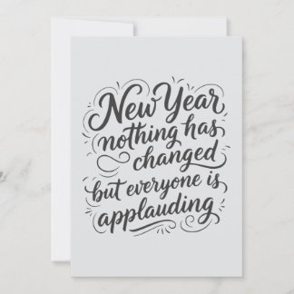 Tarjeta Festiva New Year Eve funny quote
