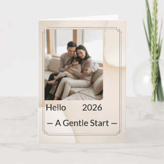 Tarjeta Festiva New Year Family Photo Card