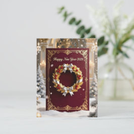 Tarjeta Festiva New Year Greeting Card